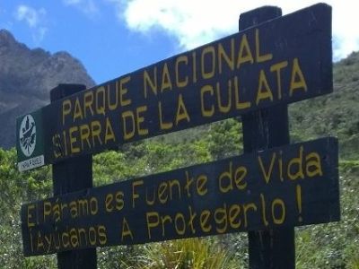 Letrero Parque Nacional Sierra De La Culata Merida