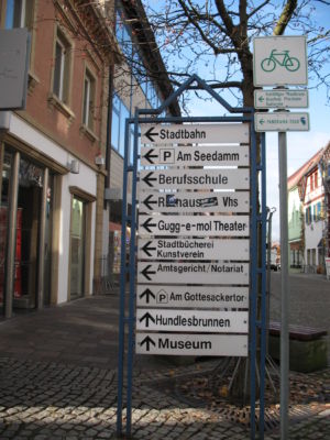 Letreros Baden Baden Alemania