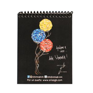 Libretas medianas impresas diseño Flores Venezuela
