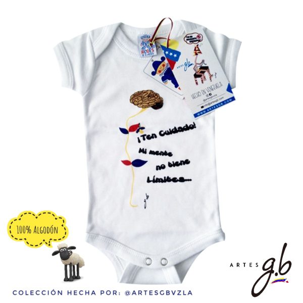 BODY DISEÑO PLANTA CEREBRO GB (BLANCOS) BEBES C/MANGAS MARCA RODES