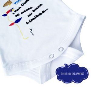 BODY DISEÑO DESENCHUFADO GB (BLANCOS) BEBES S/MANGAS MARCA RODES - Imagen 3