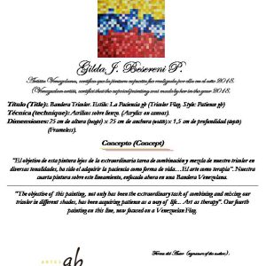 Bandera Tricolor. Estilo: La Paciencia gb (Tricolor Flag. Style: Patience gb) - Imagen 2