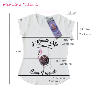 FRANELA DISEÑO FLAMINGO MARIONETA CON RAYAS - Imagen 3