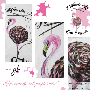 FRANELA DISEÑO FLAMINGO MARIONETA - Imagen 6