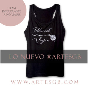 CAMISETA DEPORTIVA INTOLERANTE A NO VIAJAR - Imagen 3