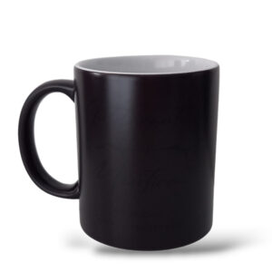 Tazas Intolerante a La Mentira Mágica Negra Mate Arte Magenta - Imagen 3